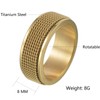 Udolfly Mens Fidget Rings Anxiety Rings for Men Women Chain