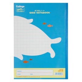 Kyokuto LT01LB B5 College Animal Series Study Notebook, 0.2 inch (5 mm) Grid lines, Animal: Seal