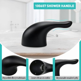 100657 Replacement for Moen Posi Temp Tub & Shower Handle, Shower Handle Repair Kit for Moentrol Valve, Matte Black