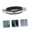 SHINEOFI 3pcs Adjustable Metal Carbon Steel Pipe Support Clamp Versatile