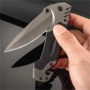 3-Piece Pocket Folding Knife Set 440C Stainless Steel Blade Camping