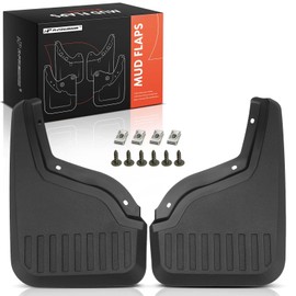 A-Premium Set of 2PCS Mud Flaps Splash Guards Mudguards Mudflaps with Hardware Kits Compatible with GMC Hummer EV Pickup 2022 2023 2024 2025, Rear (Driver and Passenger Side)