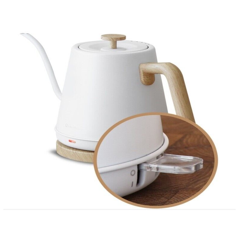 LP Living Plus Modern Electric Gooseneck S/S Kettle, 1200W Quick