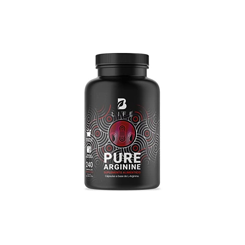 B Life L-Arginina Pura con 240 cápsulas