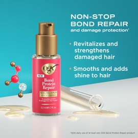 OGX Repair & Protect Bond Protein Repair Sealing Hair Serum, Sealing Hair Serum Helps Revitalize Damaged Hair for Softer, Smoother, & Stronger Hair**, 1.7 fl. oz