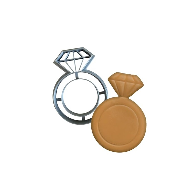 Moose Goods Wedding Ring Cookie Cutter Shape for Baking, Assorted