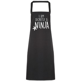 Hippowarehouse I am secretly a ninja Apron kitchen cooking painting DIY onesize adult