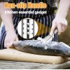 TIKA Stainless Steel Fish Scaler Brush - Efficient Scales Scraper,