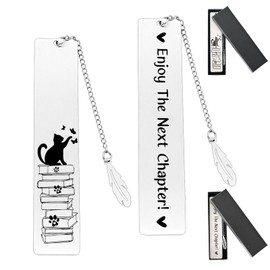 Retirement Bookmark Gifts Stainless Steel Bookmark Gifts for Book Lovers Teacher Appreciation Colleague Retirement Gift Unique Bookmark for Graduates and Retirees Perfect Keepsake for Book Lovers