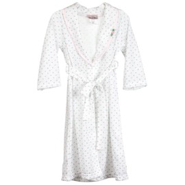 Laura Dare Little Girls Rosebud Jersey Bath Robe Wrap, 6 Multicoloured