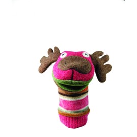 Cate & Levi - Wool Puppet Sets - Made in Canada - Movable Mouths - Safe for All Ages (Set of 2 - Beaver, Moose)