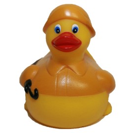 Waddlers Rubber Duck Saves for Rainy Day, Brand Rubber Ducks That Floats Upright, Toy Bathtub Rubber Duck Birthday & Kid's Education Gift, Rain Gear Protection Themed Gift