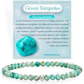 Gemstone Beads Bracelet for Women, 4 mm Crystal Silver 925 Natural Stone Jewellery Elastic Bracelets Women, Chakra Spiritual Charms Bracelets Gifts