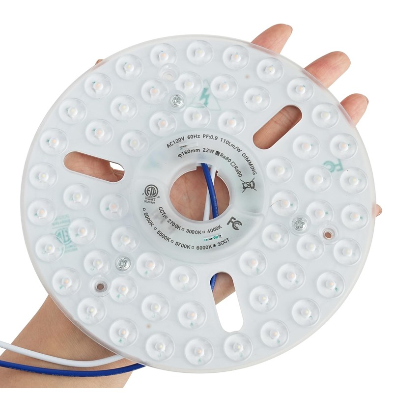 Ledytech 22W 6.3'' LED Retrofit Light Kit for Ceiling Fan