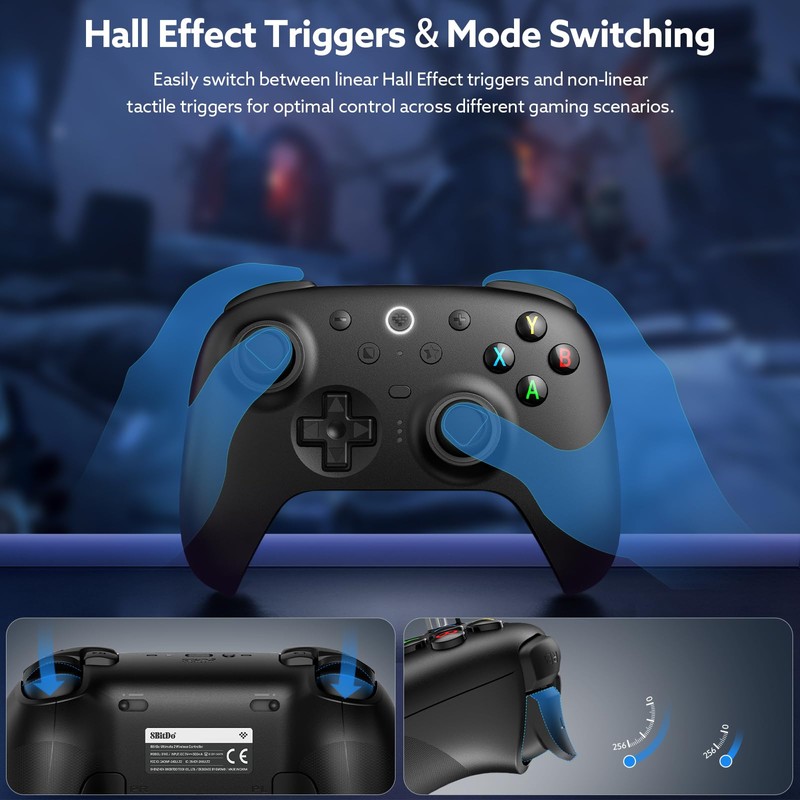 8BitDo Ultimate 2 Wireless Controller with TMR Joysticks for Windows