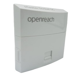 DAVOX Genuine BT Openreach NTE5c MK2 Main Master Telephone Socket + Single Gang Back Box for Surface Wall Plate Mounting with Tool less IDC Cable Connections (NTE5 c Faceplate + Backbox)