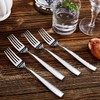 KEAWELL Premium 4-Piece 8.3" Louis Hammered Dinner Fork Set, 18/10