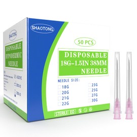 Disposable needles (18G-1.5Inch-50Pack)