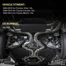 KILOAUTO Front Left Right CV axle shaft assembly Fit For 2003-2013 for Toyota Matrix 1.8L 2009-2015 for Toyota Corolla 1.8L 2003-2010 for Pontiac Vibe 1.8L CV axle assembly 66-5224