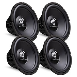 Hifonics 4 HFX12D4 12" 2400W Car Audio DVC Subwoofers Power Bass Subwoofers