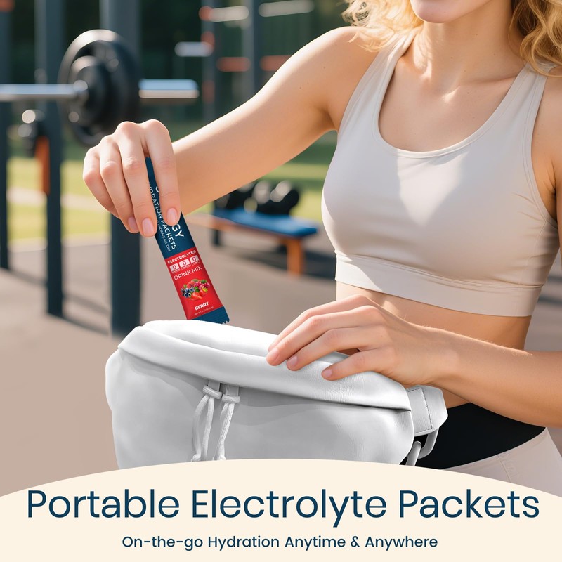 Sooergy Electrolytes Powder Packets Sugar Free Hydration Packets, Liquid Daily