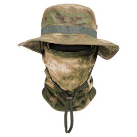 Jupsk Sun Hat for Men, Camouflage Summer Hat with Neck Protector Bucket Hat Outdoor Cap Mountaineering Cap Foldable Fishing Hat Sun Protection Hiking Cap Beach Cap for Adults