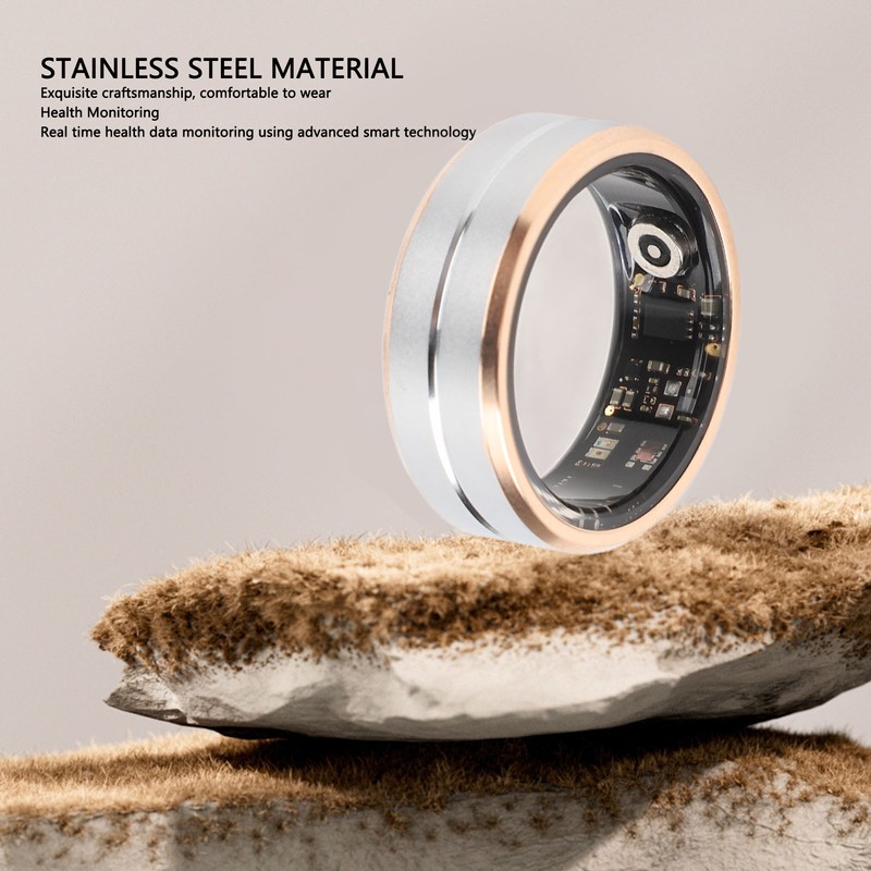 Smart Ring Health Tracker IP68 Waterproof Wearable Pedometer 15 Days