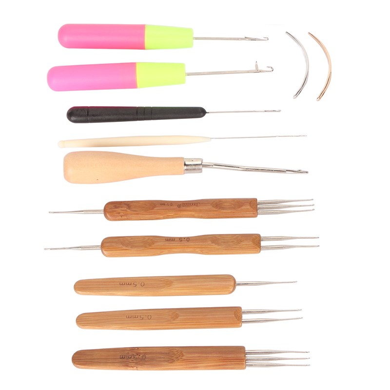12pcs Dreadlocks Tool Set Dreadlocks Crochet Hook Hair Locking Tool