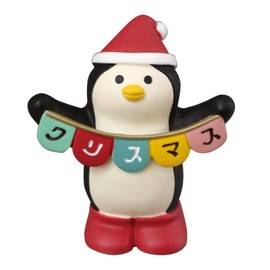 Deco Corporation ZXS-86466X Concombre Flag Penguin, Approx. 2.0 x 1.1 x 2.2 inches (50 x 27 x 57 mm)
