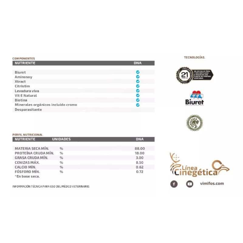 Vimifos Buralandeer Dna Alimento Para Venados 25kg