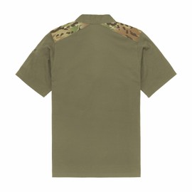 VIKTOS Men's Range Trainer Coolmax Durable Lightweight Breathable Snap Collar Short Sleeve Hunting Shooting Stretch Polo Top, Multicam, X-Large