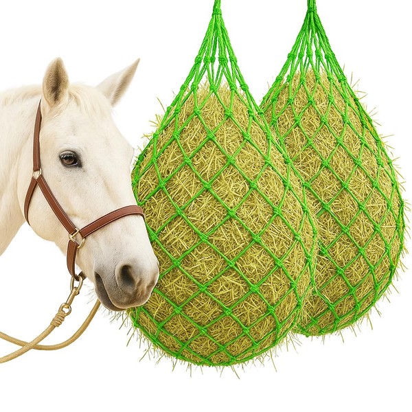 MJFSGYO 2 pcs 40" Hay Net for Horses,Slow Feed Hay
