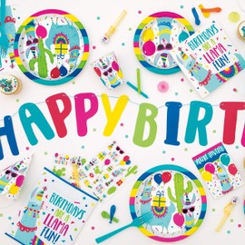 Unique 73664 Llama Party Favor Bubble Wands | Yellow | 4 pcs