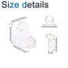 INCREWAY Acrylic L Brackets, 20Pcs Clear Right Angle Bracket, 90