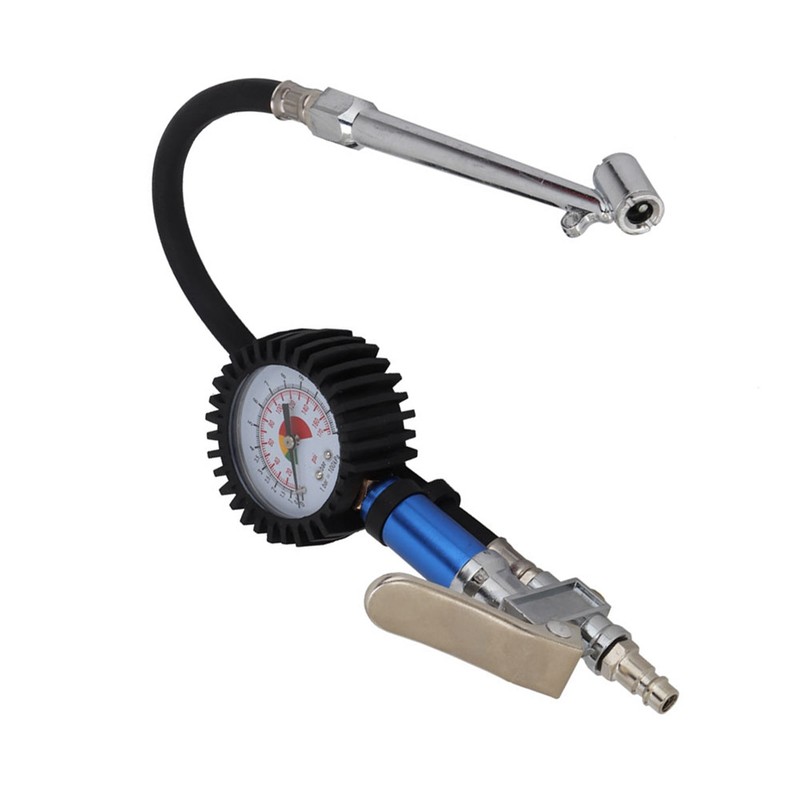 12 Bar Self clamping Tire Inflator with Air Pressure Gauge