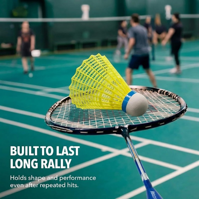 Badminton Birdies,Nylon Badminton Shuttlecocks with Stability Durability for Batting Practice