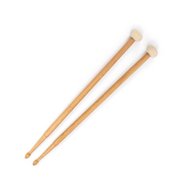 Double ended combination drumsticks