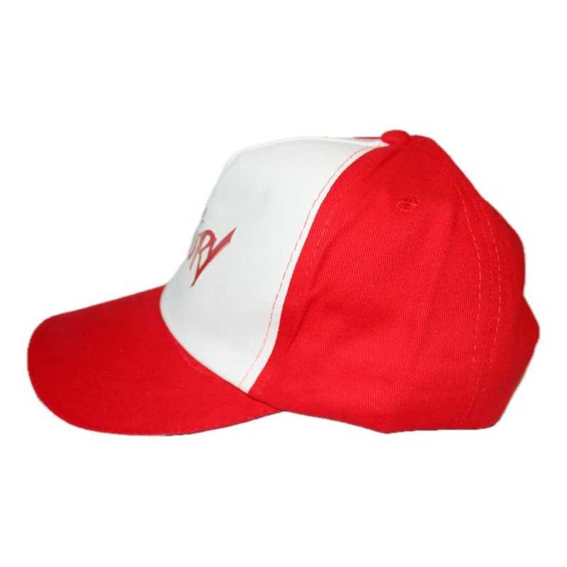 Chucatoso Gorra Fatal Fury Videojuego Arcade Retro Peleas (Rojo/Blanco) Ajustable