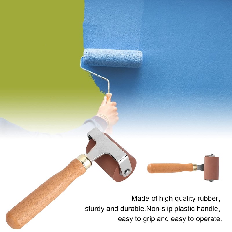 Rubber Roller, Lino Roller Rubber Roller with Handle Art Craft