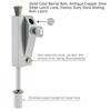 Sliding Patio Door Lock with 2 Keys,Keyed with Bolt Lock,Silver