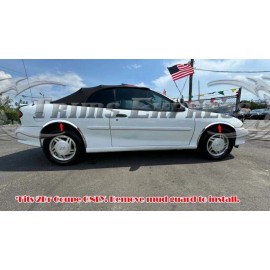 Trims Express for: 1995-2005 Chevy Cavalier 2Dr Fender Wheel Well Trim Stainless Lip Arch 2"