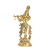 KridayKraft Lord Krishna Metal Statue,Krishna Murti Playing Flute for Temple