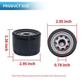 SYOWADA 951-12690 Oil Filter Replacement for MTD 178-L0 178-L0-11 178-LU Craftsman T1000 LT1500 Fit 420cc Powermore Engines, Replaces 751-12690 751-11501