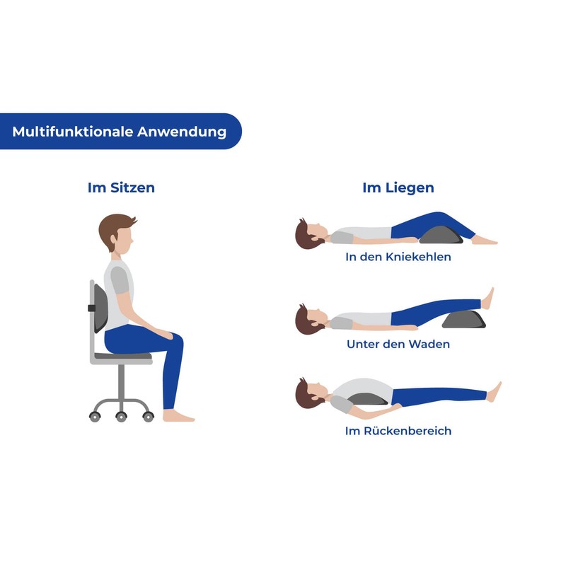 Maximex Cooling Back Support Cushion, Ergonomic Back Cushion with Effective