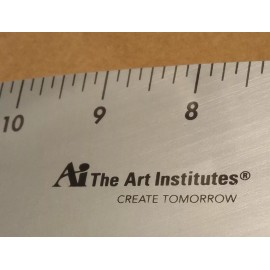 The Art Institutes Ai Art Institutes VARY FORM CURVE RULE Sewing Ruler 12" Aluminum 1/8" USA SHIP