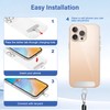 COCASES Metal Phone Tether Tab 4 Pack, Heavy Duty Lanyard