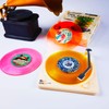 Funny Retro Vinyl Record Coasters for Drinks with Vinyl Record