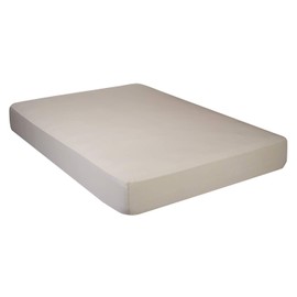 Pikolin Home – Fitted Sheet, 100% Cotton Cama 80/90-90 x 200 cm light brown