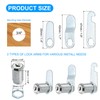 PATIKIL 1-1/8" Cam Lock with Keys, Zinc Alloy Keyed Different