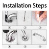 Oruiiju Pack of 2 Shower Handrails 304 Stainless Steel with
